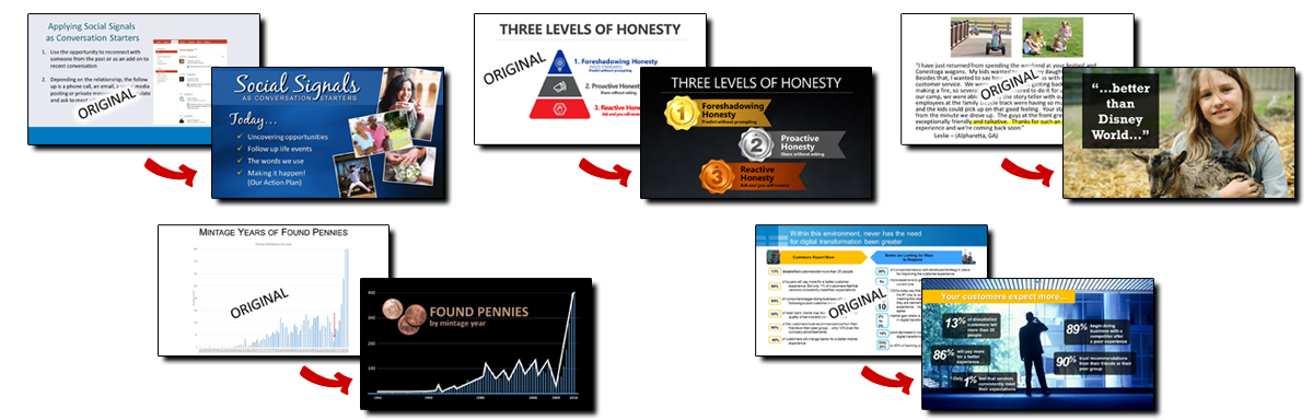 3 Slide Before and After Samples